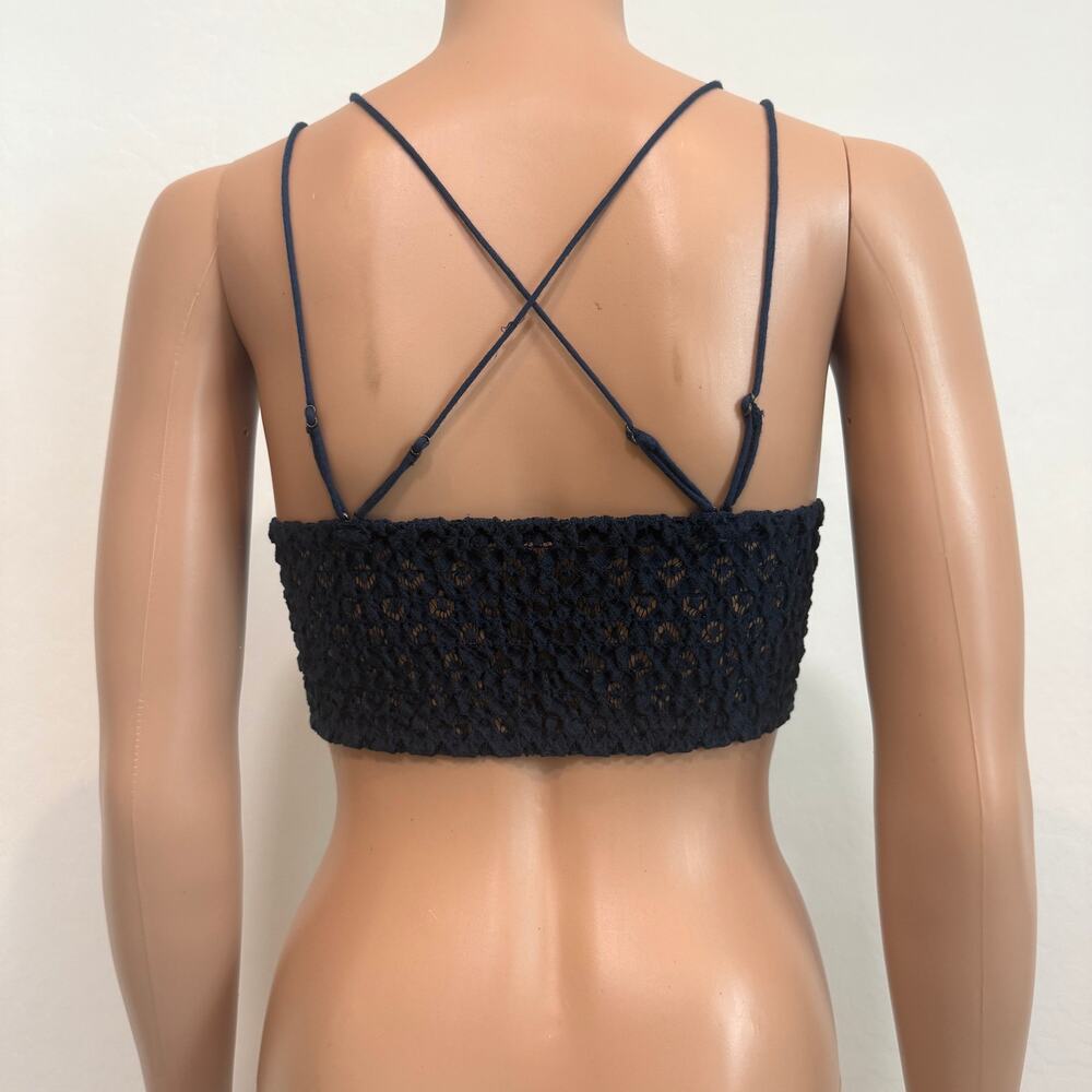 Free People XS Adella longline bralette crochet lace BC 3127 - Picture 6 of 8